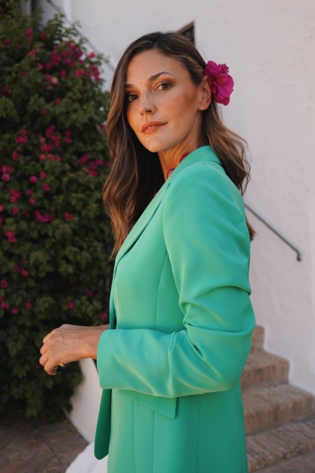 TRAJE DE PANTALON MUJER LISO 325006