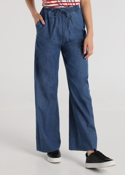 PANTALON TENCEL ANCHO V&L 142558
