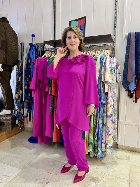 CONJUNTO PANTALON CRUZADO LISO EVASSE 290001 2