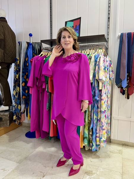 CONJUNTO PANTALON CRUZADO LISO EVASSE 290001