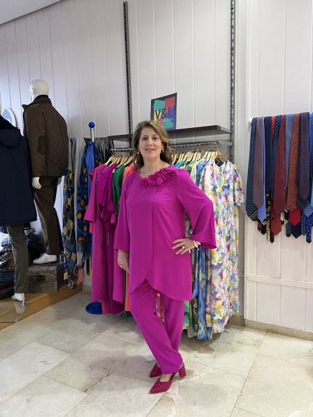 CONJUNTO PANTALON CRUZADO LISO EVASSE 290001