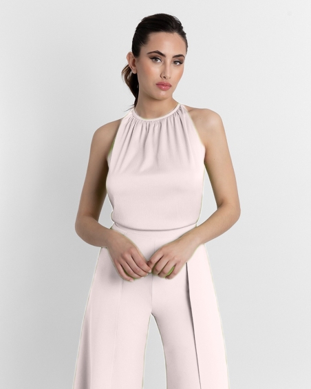 TOP RASO ARRUGADO HALTER MONCHO HEREDIA 612437