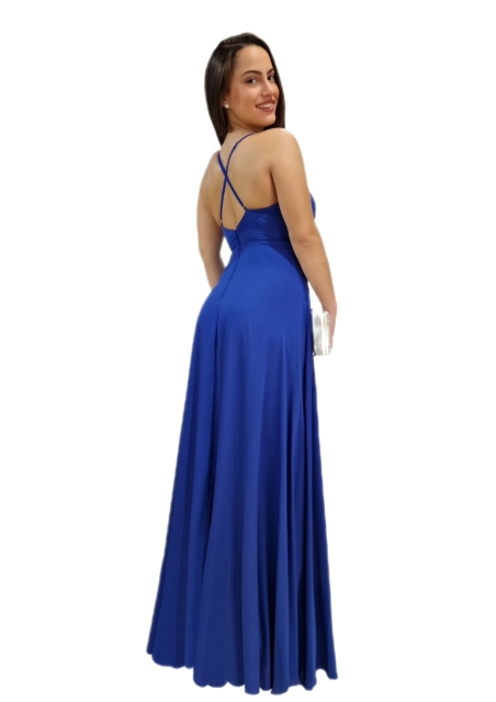 VESTIDO LARGO TIRANTE CRUZADO