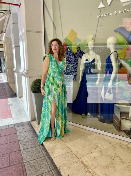 VESTIDO LARGO ESTAMPADO HOMBRERAS MARTA EB BRASIL L140