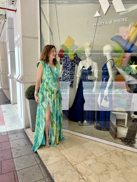 VESTIDO LARGO ESTAMPADO HOMBRERAS MARTA EB BRASIL L140