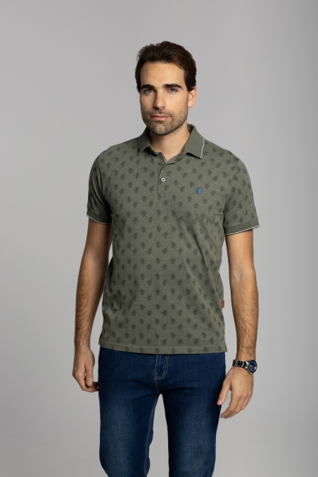POLO ESTAMPADO RAMAS CORONEL TAPIOCA 15155