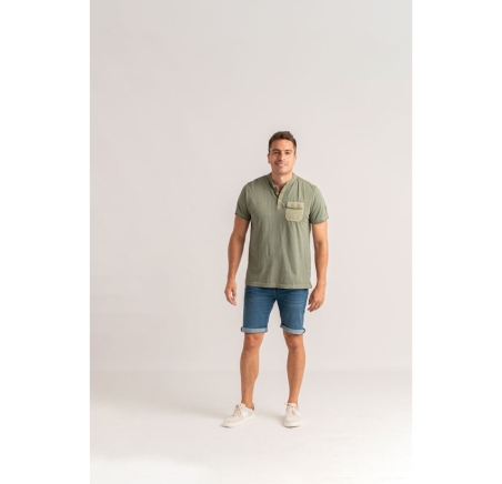 CAMISETA CUELLO MAO BOLSO PRIVATA PRI2542