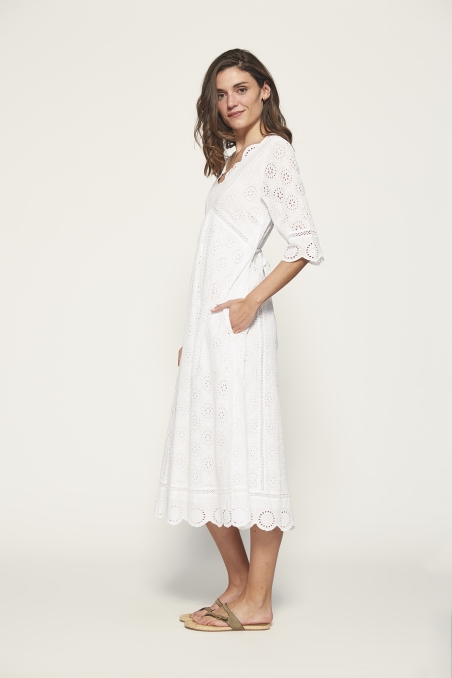 VESTIDO BORDADO LARGO MDM 27505143