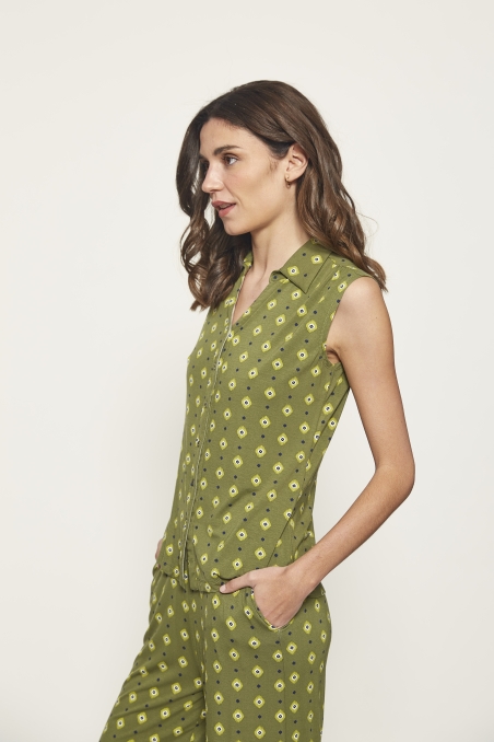 BLUSA SIN MANGA ESTAMPADO MDM 24261513