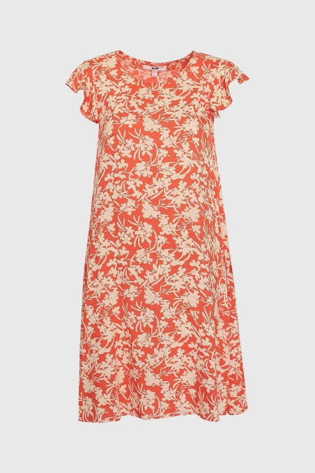 VESTIDO ESTAMPADO VOLANTE MDM 27568923