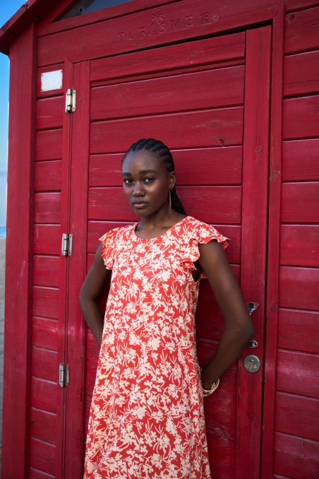 VESTIDO ESTAMPADO VOLANTE MDM 27568923