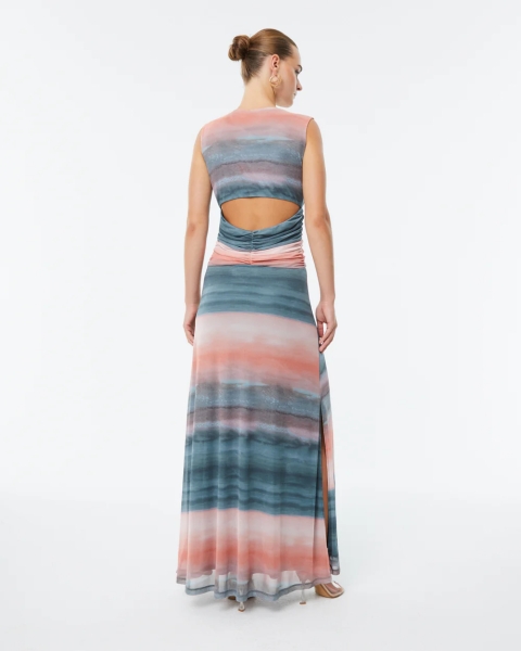 VESTIDO LARGO TUL DEGRADEE PAZ TORRAS 25348 2