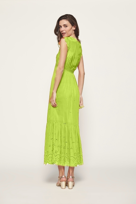 VESTIDO LARGO BORDADO MDM 27545660