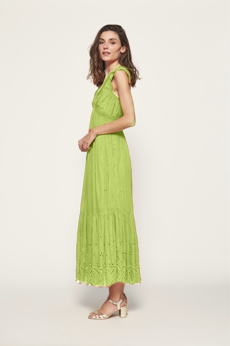 VESTIDO LARGO BORDADO MDM 27545660