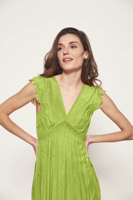 VESTIDO LARGO BORDADO MDM 27545660