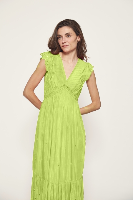 VESTIDO LARGO BORDADO MDM 27545660