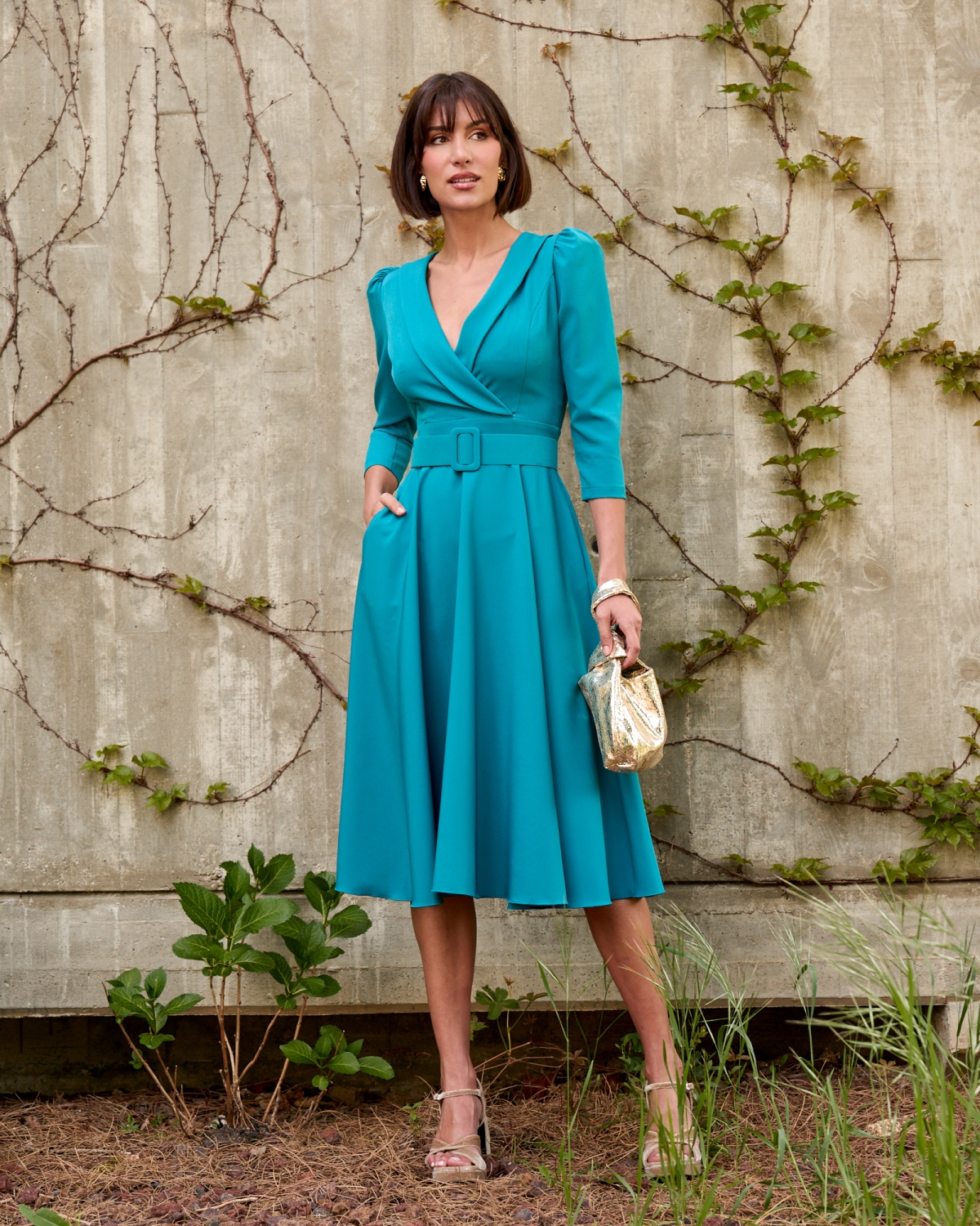 VESTIDO MIDI VELVET SMOKING MARTA EN BRASIL M112