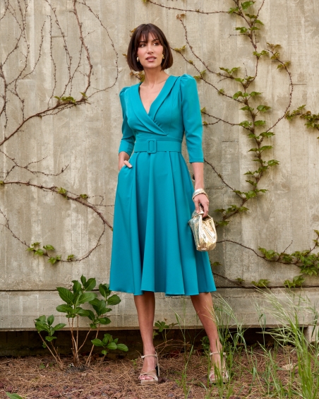 VESTIDO MIDI VELVET SMOKING MARTA EN BRASIL M112