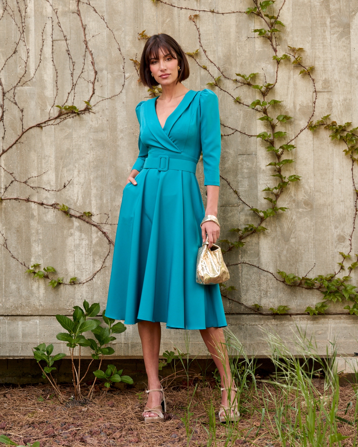 VESTIDO MIDI VELVET SMOKING MARTA EN BRASIL M112