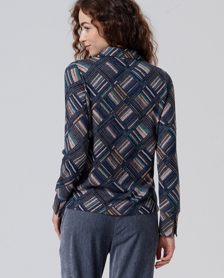 BLUSA M/L CALIDA GEOMETRIC