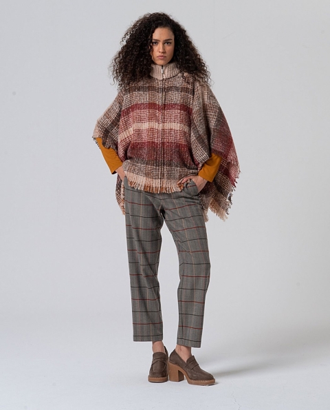PONCHO CREMALLERA RAYAS SURKANA 35POBA831 2
