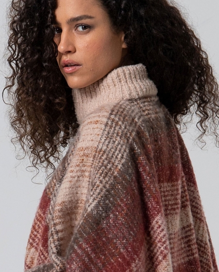 PONCHO CREMALLERA RAYAS SURKANA 35POBA831