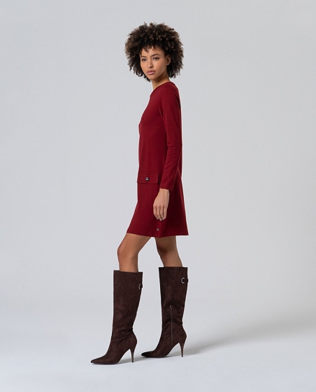 VESTIDO LISO BOLSOS SURKANA 565LISA711