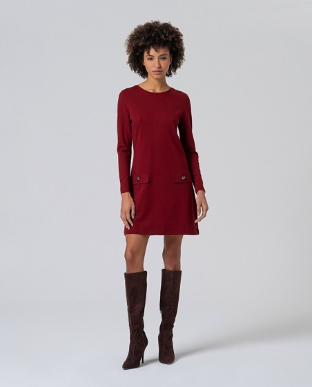 VESTIDO LISO BOLSOS SURKANA 565LISA711