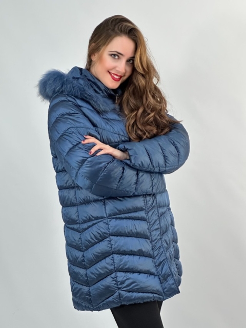 PARKA BRILLO SEMILARGA PELO EGO PUGLIA