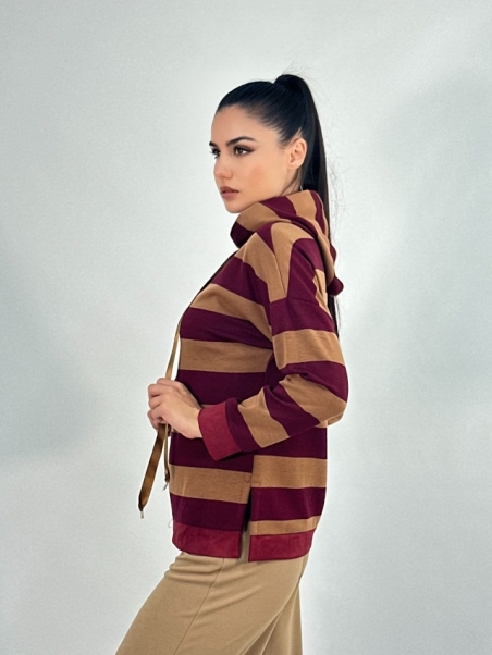 JERSEY CAPUCHA RAYAS DF604