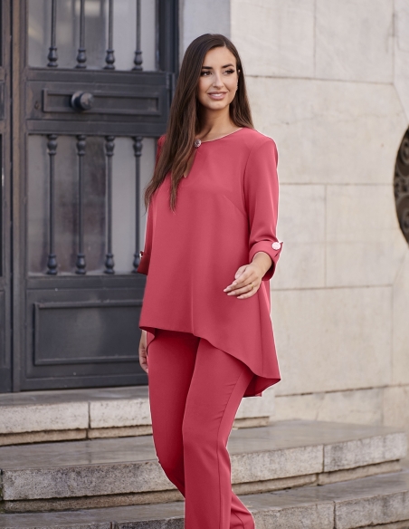 CONJUNTO PANTALON LISO MANGA FRANCESA 8603