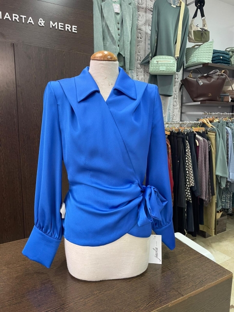 BLUSA CRUZADA PAOLA LE GODET 2549