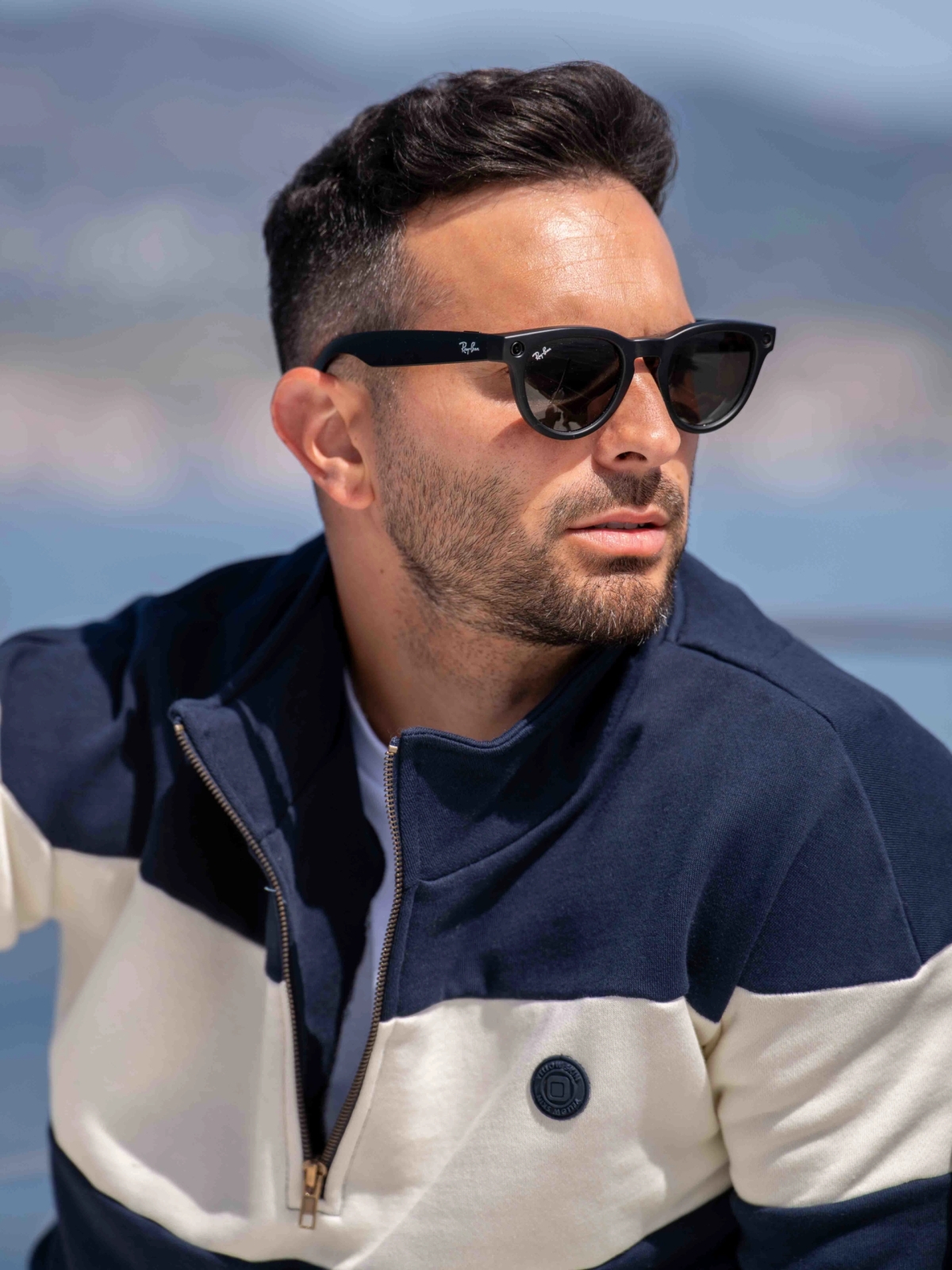 SUDADERA RAYAS CREMALLERA YELLOW SKIN 1007