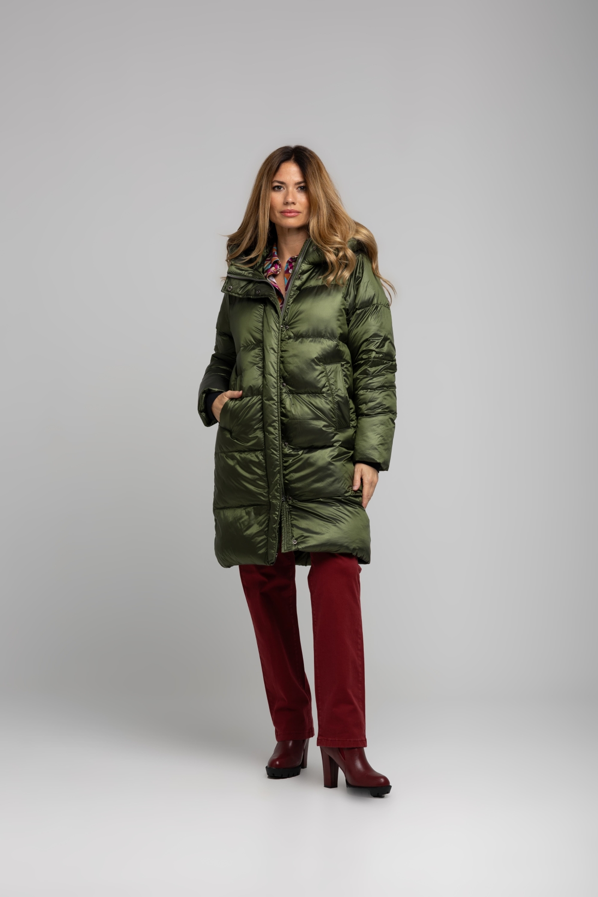 PARKA SEMILARGA BRILLO 60207ARNO