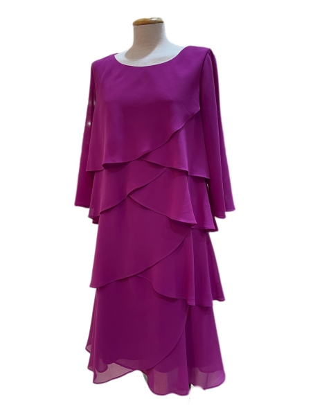 VESTIDO CAPAS LISO CON MANGA BALI48