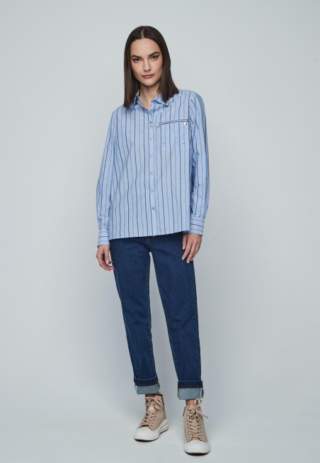BLUSA CAMISERA RAYAS 302849