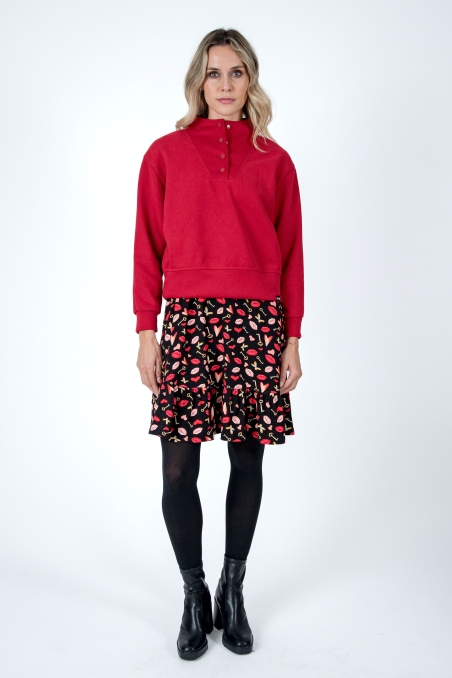 SUDADERA BOTONES CUELLO LYLU 2513146