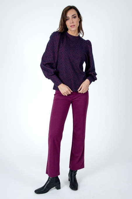 JERSEY SEMICISNE COMBINADO GRABADO LYLU 2513118