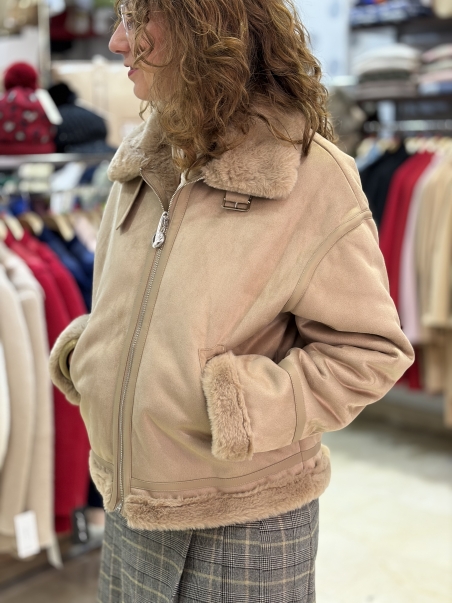 CAZADORA PIEL VUELTA TORINO