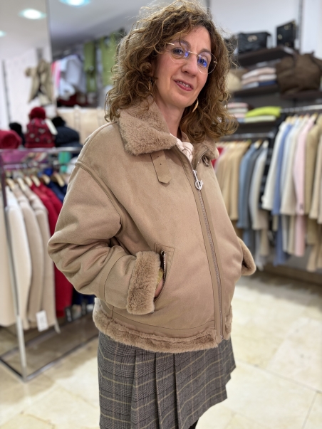 CAZADORA PIEL VUELTA TORINO