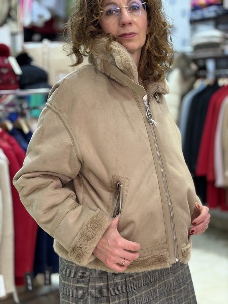 CAZADORA PIEL VUELTA TORINO