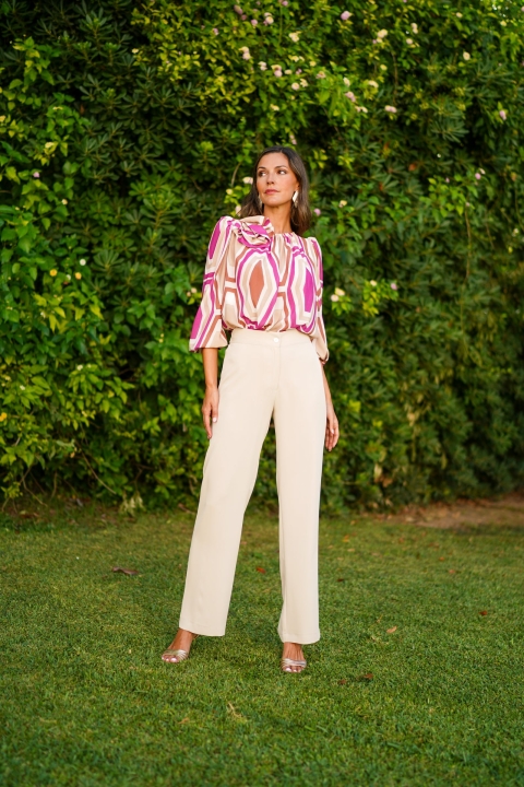CONJUNTO DE PANTALON COMBINADO PSICODELICO 326030