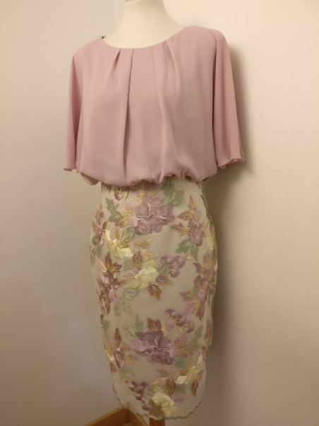 VESTIDO COMBINADO MONCHO HEREDIA 5587