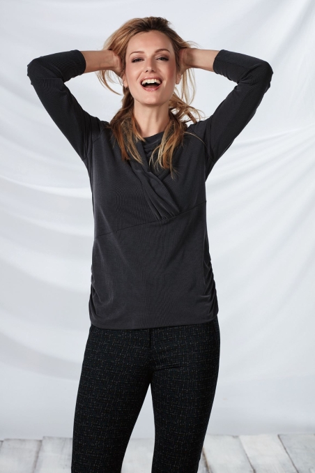 CAMISETA MUJER DRAPEADO PAZ TORRAS 86037