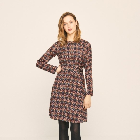 VESTIDO ESTAMPADO CORTO SUKANA 559TEFA721