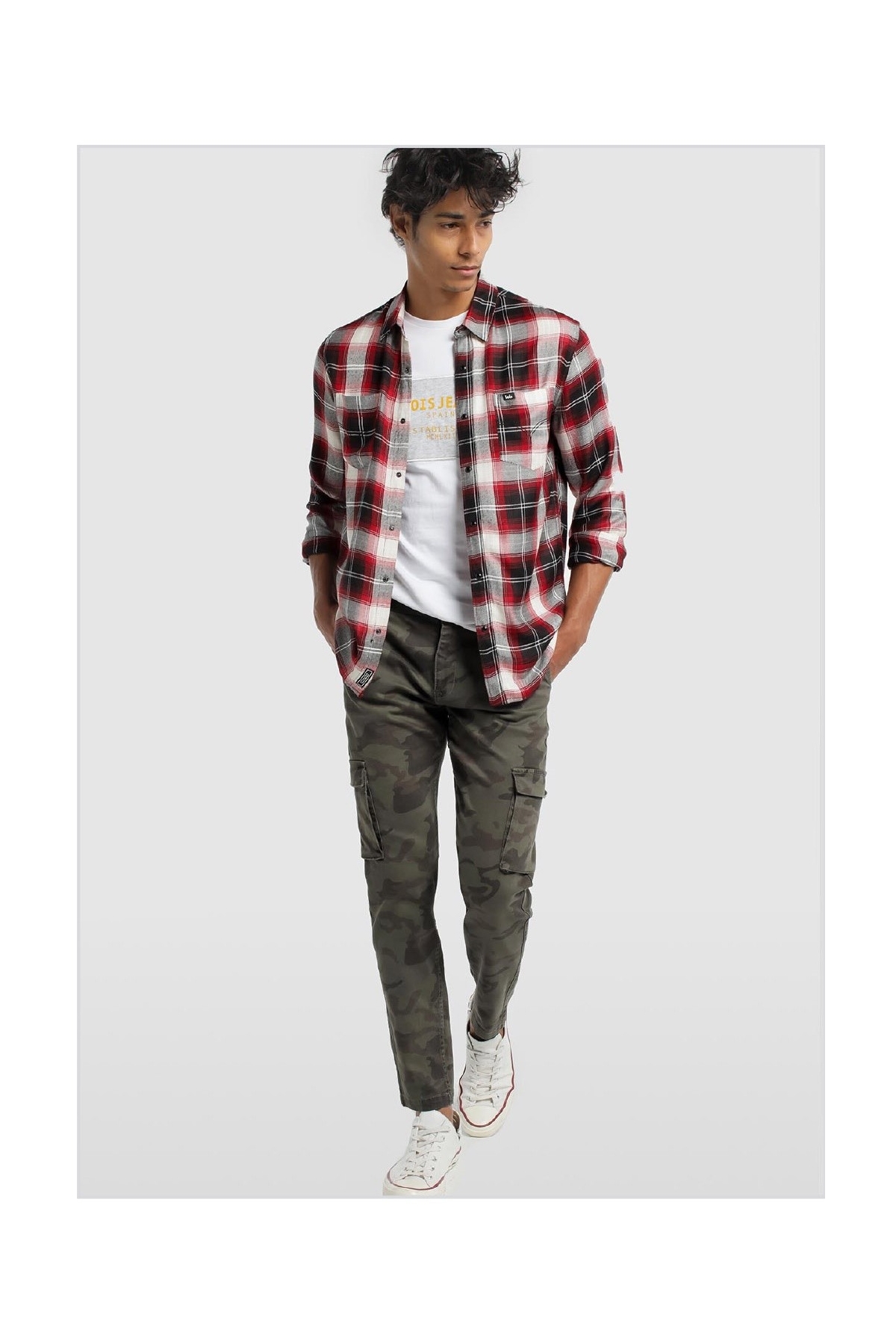 CAMISA HOMBRE CUADROS LOIS 144173908