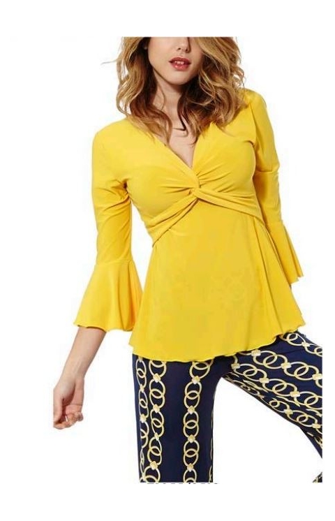 CAMISETA LISA NUDO VOLANTES 71055519