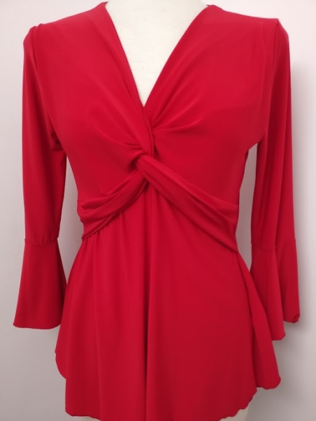 CAMISETA LISA NUDO VOLANTES 71055519