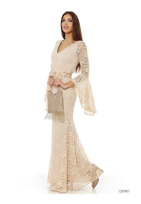 VESTIDO LARGO ENCAJE 130981 2