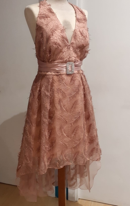 VESTIDO VUELO PLUMAS MONCHO HEREDIA 106322